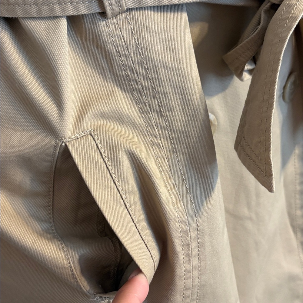 Old Navy Khaki Trench Coat - Picture 4 of 8
